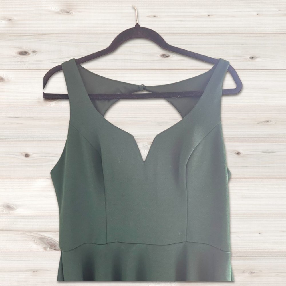 𝅺b Darlin Emerald Green Fit & Flare Skater Dress | Size Juniors 13/14 - Picture 4 of 6